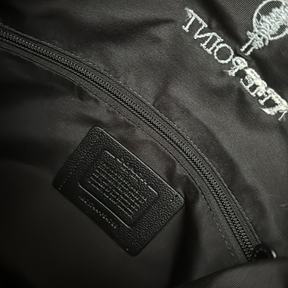 Coach Charles Black Pebbled Leather Foldover Tote, lightly used with NEW STRAP - Picture 15 of 15